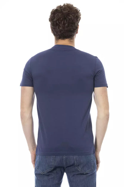 Baldinini Trend Blauw Katoenen Heren T-Shirt