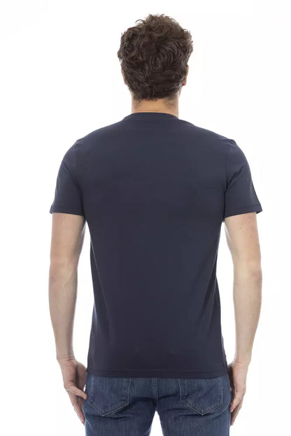 Baldinini Trend Blauw Katoenen Heren T-Shirt
