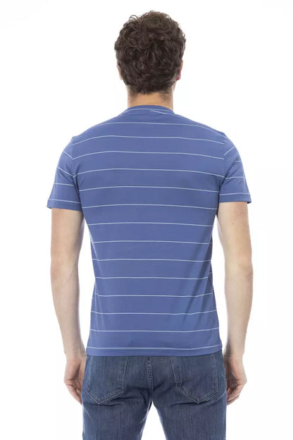 Baldinini Trend Blauw Katoenen Heren T-Shirt