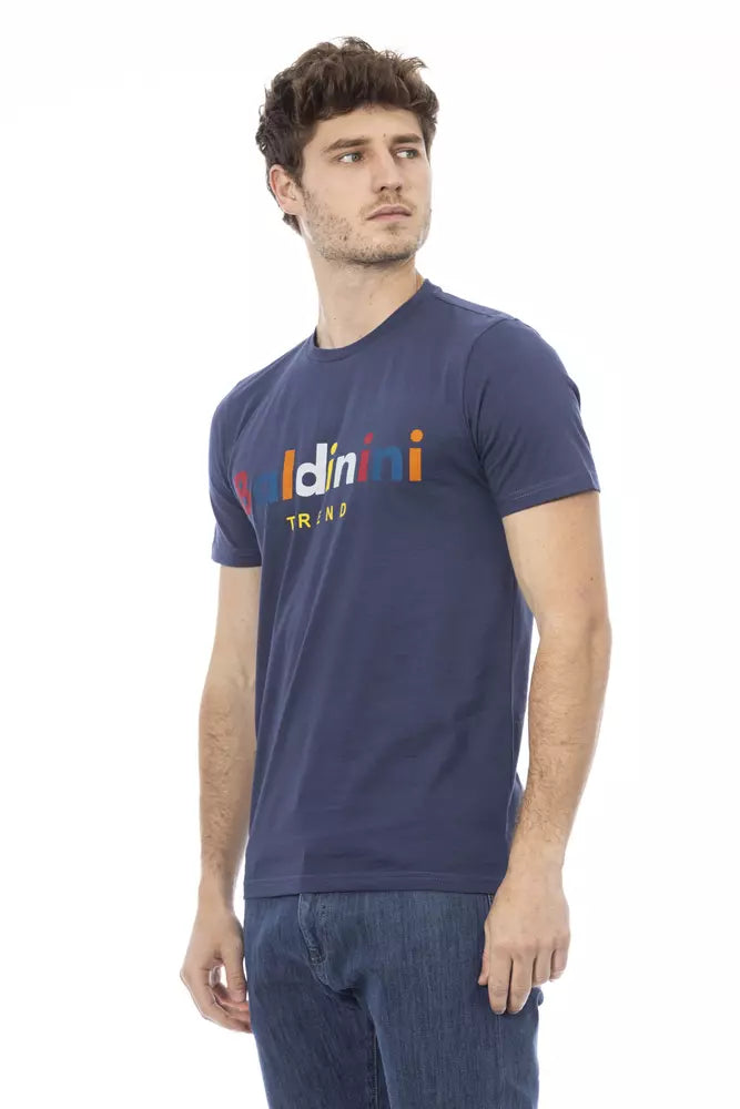 Baldinini Trend Blauw Katoenen Heren T-Shirt