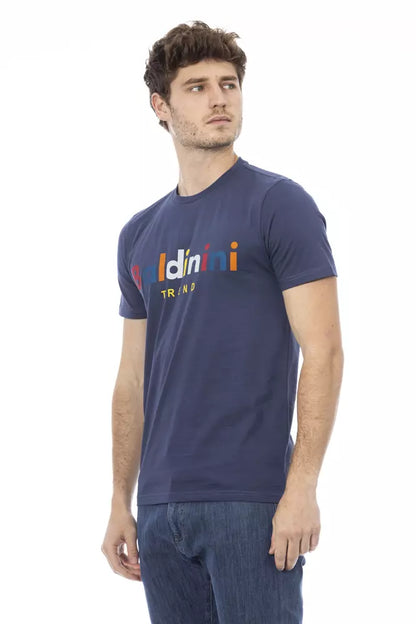 Baldinini Trend Blauw Katoenen Heren T-Shirt