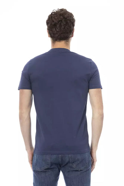 Baldinini Trend Blauw Katoenen Heren T-Shirt