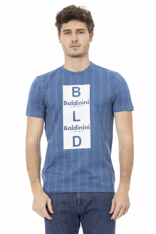 Baldinini Trend Lichtblauw Katoenen Heren T-Shirt