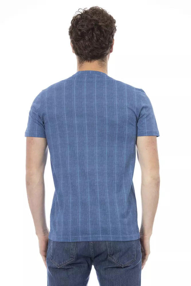 Baldinini Trend Lichtblauw Katoenen Heren T-Shirt