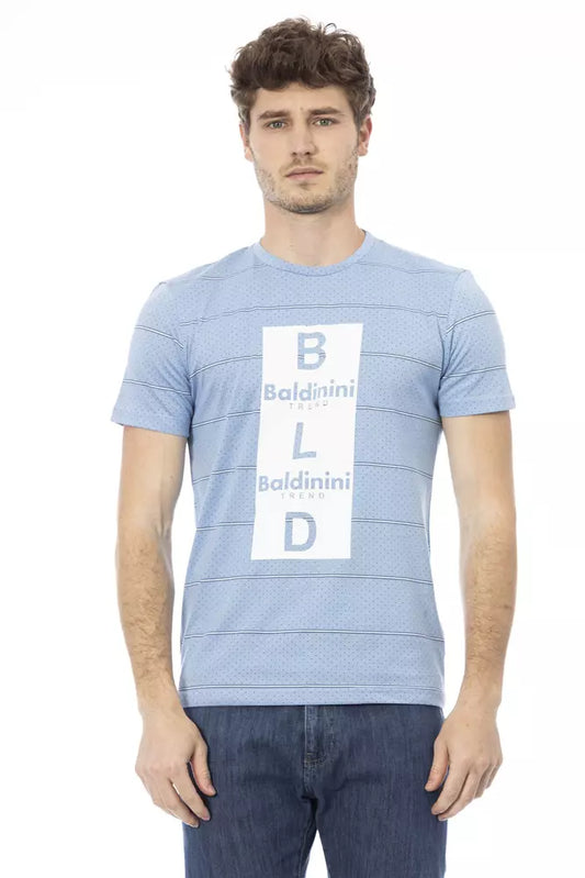 Baldinini Trend Lichtblauw Katoenen Heren T-Shirt