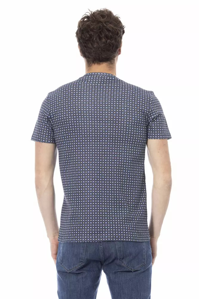 T-shirt homme en coton gris Baldinini Trend