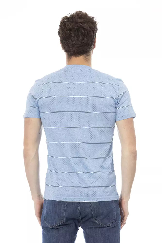 Baldinini Trend Lichtblauw Katoenen Heren T-Shirt