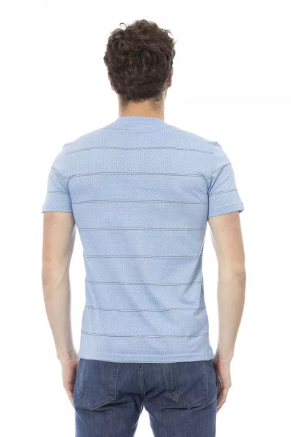 Baldinini Trend Lichtblauw Katoenen Heren T-Shirt