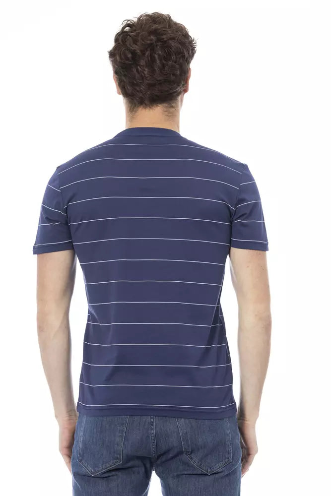 Baldinini Trend Blauw Katoenen Heren T-Shirt