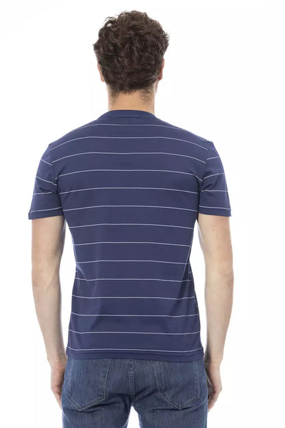 Baldinini Trend Blauw Katoenen Heren T-Shirt