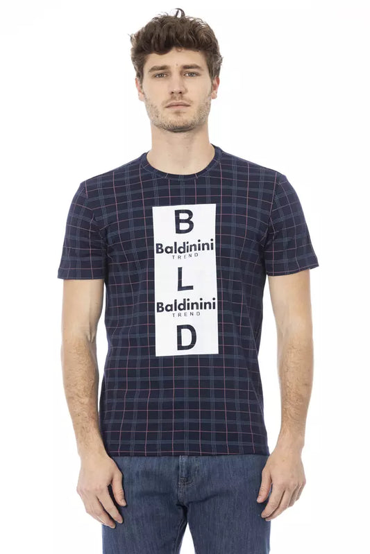 Baldinini Trend Blauw Katoenen Heren T-Shirt