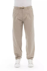 Pantalon chino homme en coton beige Baldinini Trend