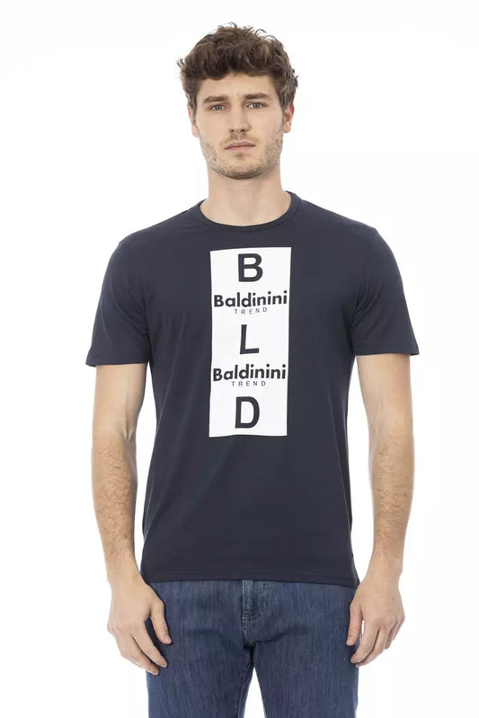 Baldinini Trend Blauw Katoenen Heren T-Shirt