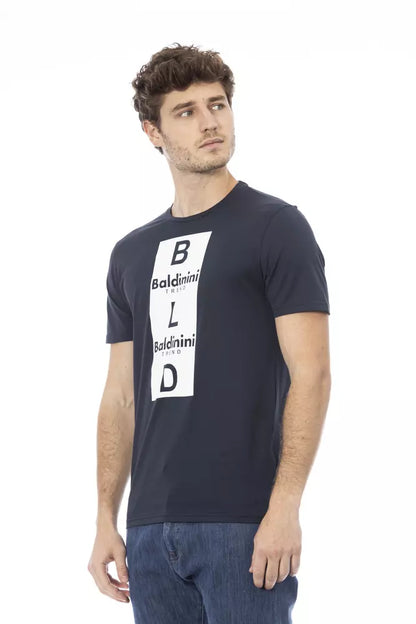 Baldinini Trend Blauw Katoenen Heren T-Shirt