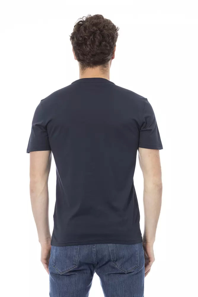 Baldinini Trend Blauw Katoenen Heren T-Shirt