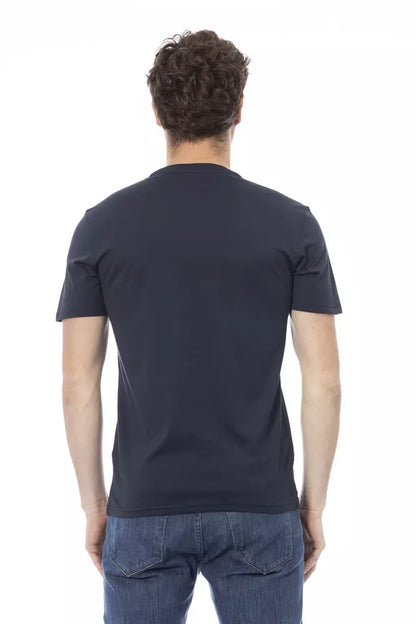 Baldinini Trend Blauw Katoenen Heren T-Shirt