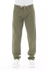Pantalon chino en coton pour homme, style militaire, de la marque Baldinini Trend.