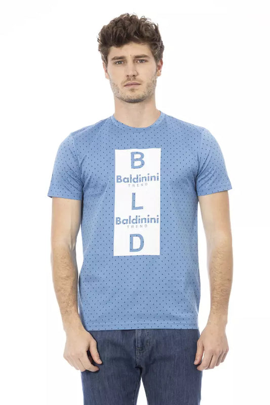 Baldinini Trend Lichtblauw Katoenen Heren T-Shirt