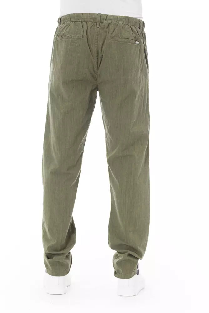 Pantalon chino en coton pour homme, style militaire, de la marque Baldinini Trend.