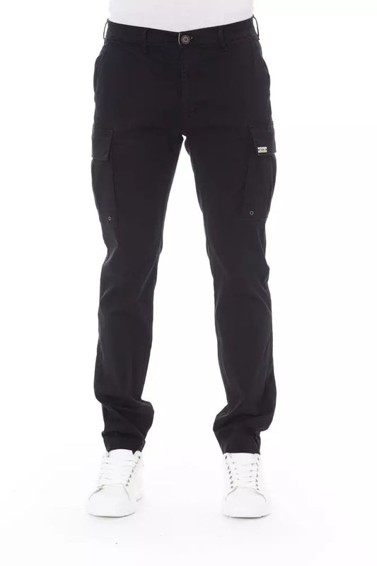 Baldinini Trend Cargo Broek in het Zwart - Stretchtekstielmix