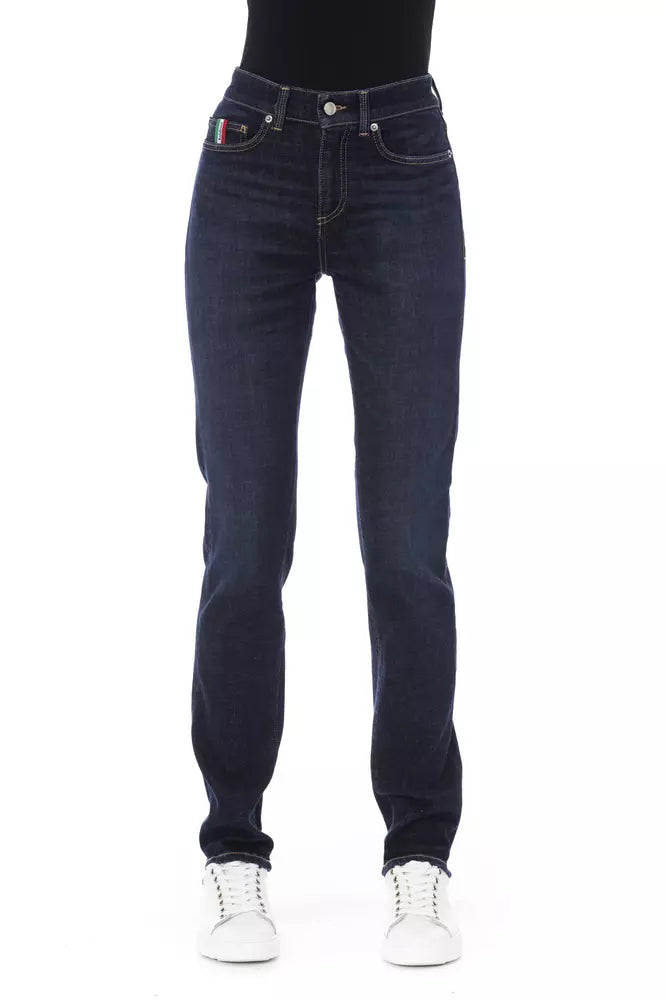 Baldinini Trend Blauwe Katoenen Jeans voor Dames