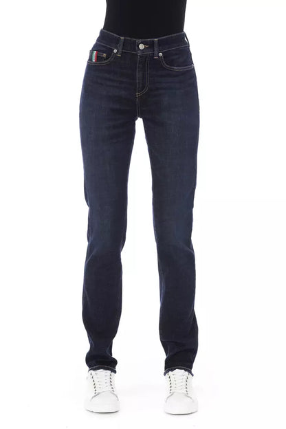 Baldinini Trend Blauwe Katoenen Jeans voor Dames