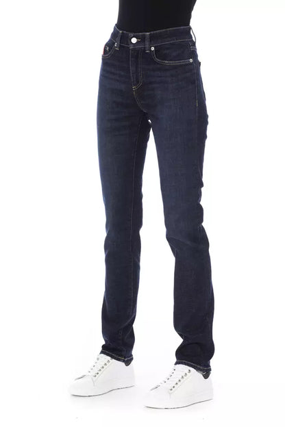 Baldinini Trend Blauwe Katoenen Jeans voor Dames
