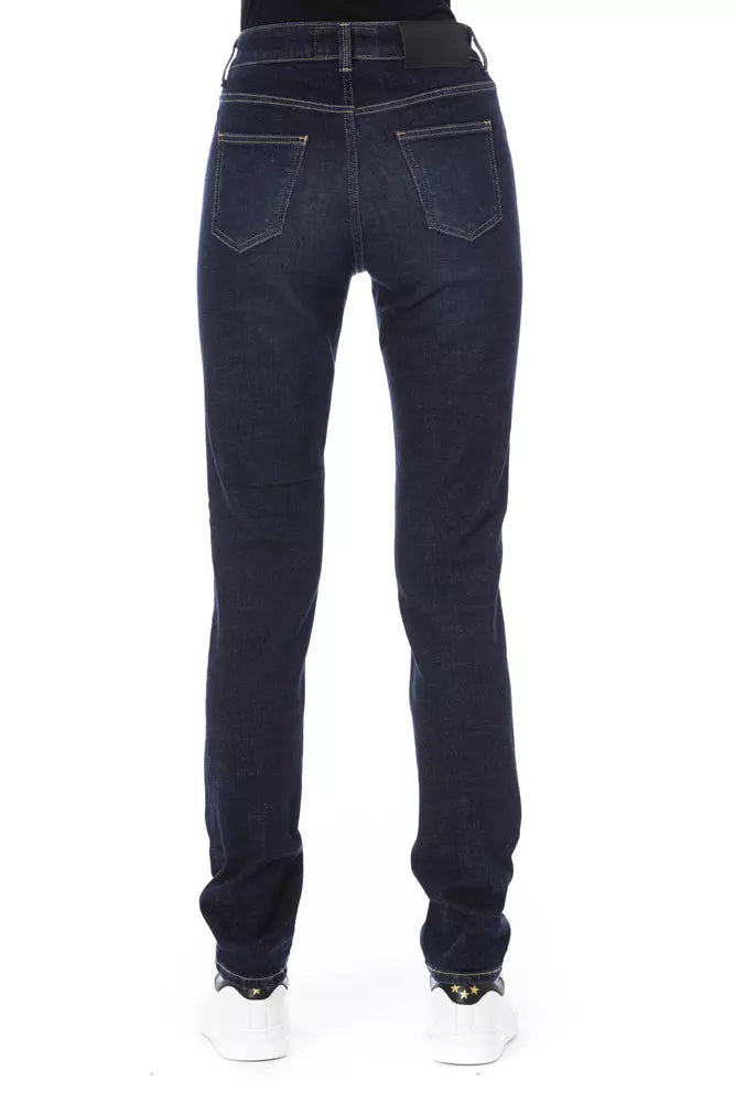 Baldinini Trend Blauwe Katoenen Jeans voor Dames