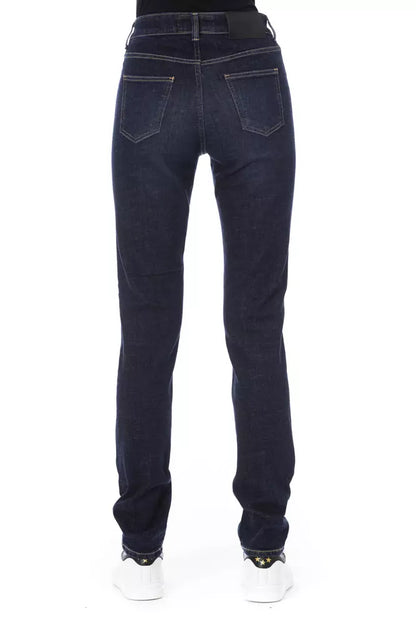 Baldinini Trend Blauwe Katoenen Jeans voor Dames