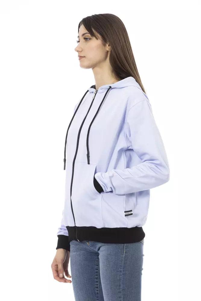 Baldinini Trend Purple Cotton Women Sweater - Luxe et Confort