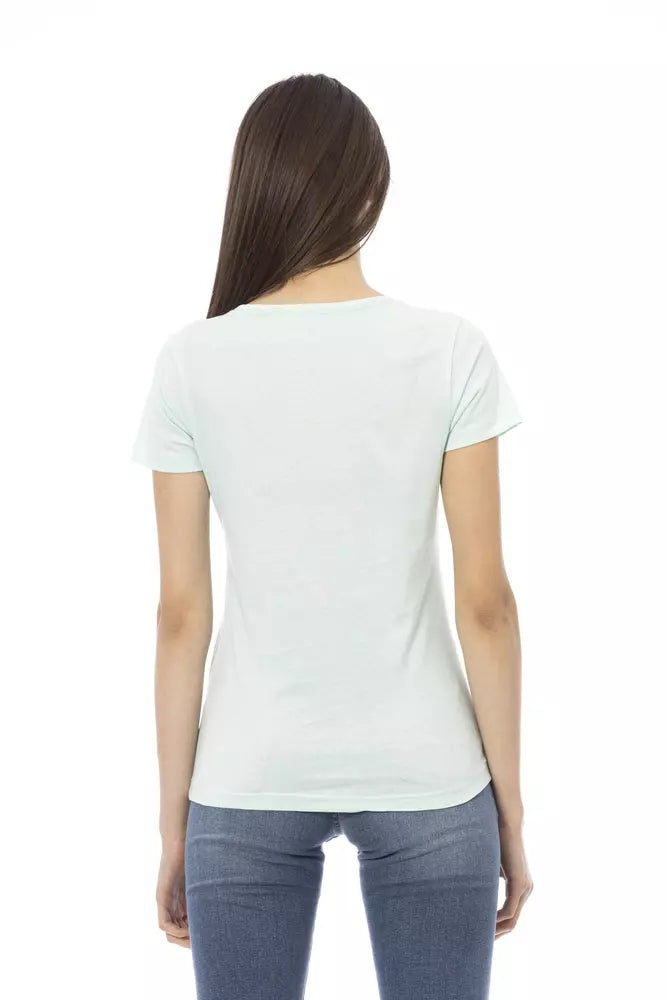 Trussardi Action Light Blue Cotton Women Top - Stylish & Comfortable