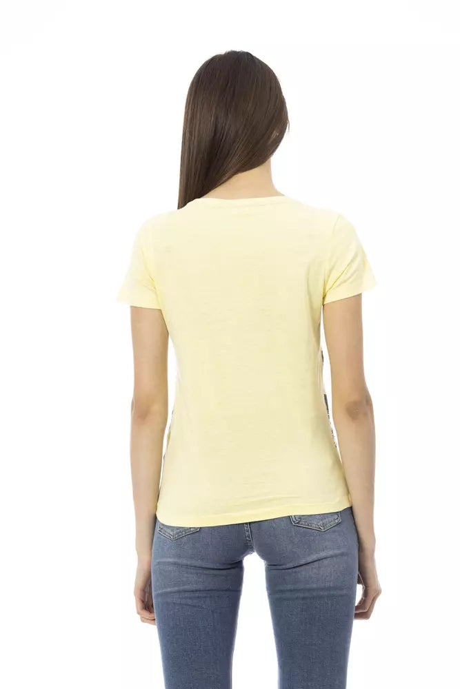 Trussardi Action T-Shirt Femme Jaune - Style Audacieux