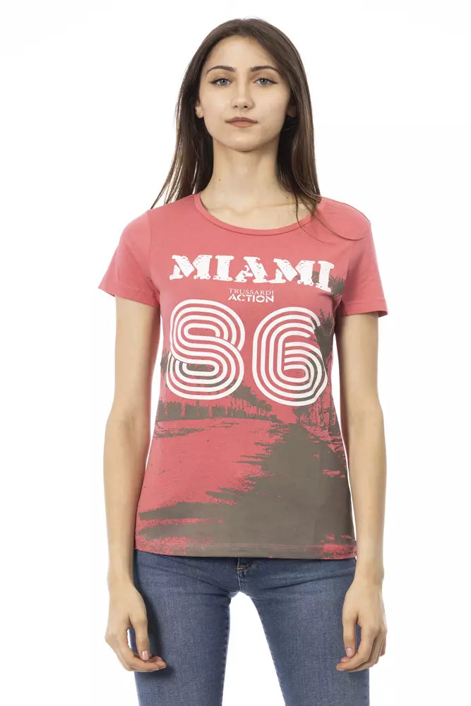 T-shirt Femme Multicolore Trussardi Action en Coton