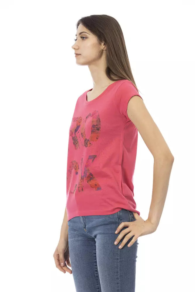 Trussardi Action T-shirt Multicolore en Coton pour Femme - Élégance Confort