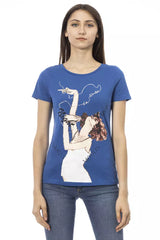 Trussardi Action T-Shirt Femme Coton Bleu - Élégant et Confortable