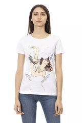 Trussardi Action White Cotton Women T-Shirt - Stylish & Comfortable