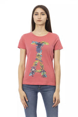 T-shirt Trussardi Action Chic Fuchsia à Manches Courtes