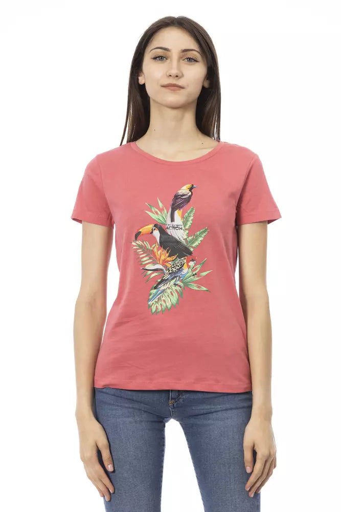 Trussardi Action T-Shirt Femme Multicolore en Coton