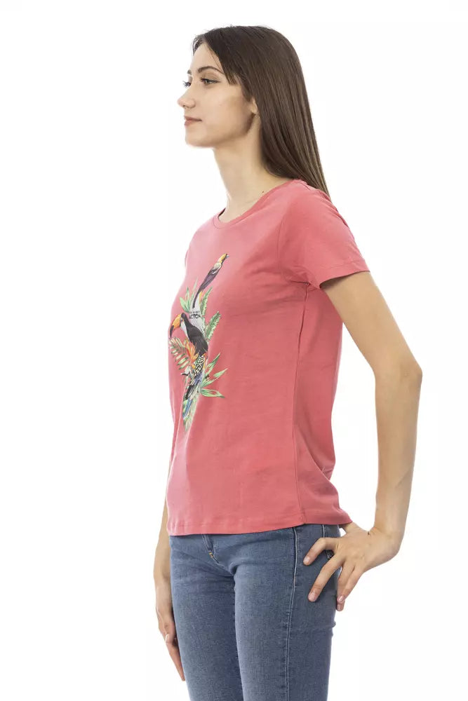 Trussardi Action T-Shirt Femme Multicolore en Coton