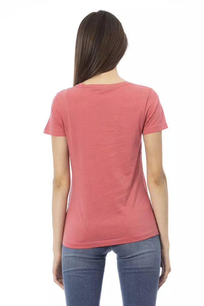 Trussardi Action T-Shirt Femme Multicolore en Coton