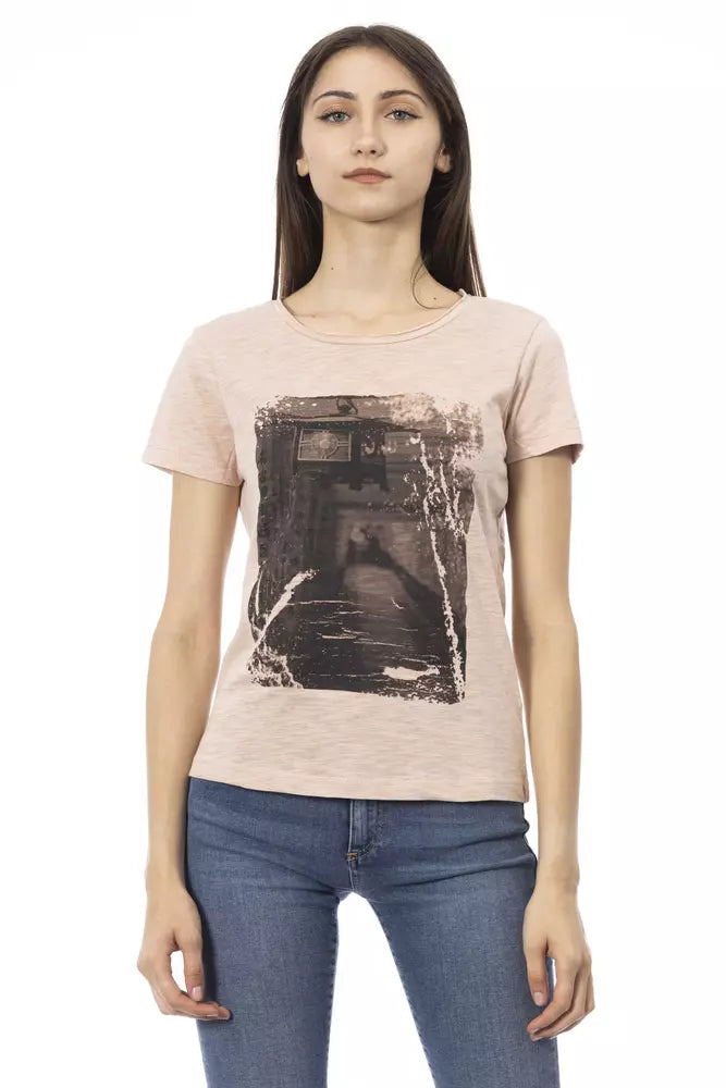 Trussardi Action T-Shirt Femme Multicolore en Coton