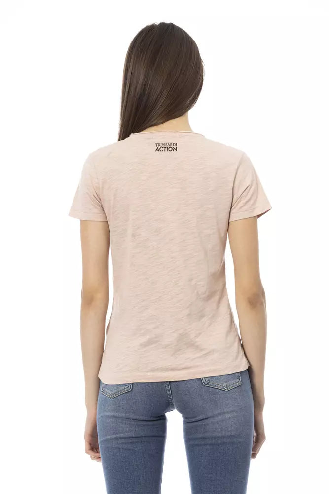 Trussardi Action T-Shirt Femme Multicolore en Coton