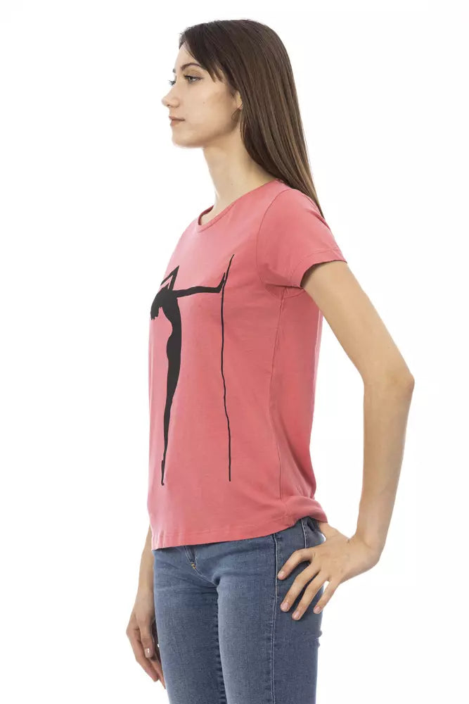Trussardi Action T-Shirt Femme Multicolore en Coton
