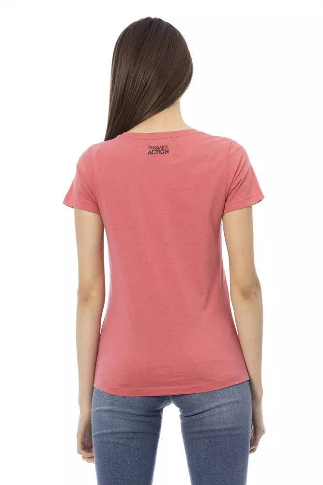 Trussardi Action T-Shirt Femme Multicolore en Coton