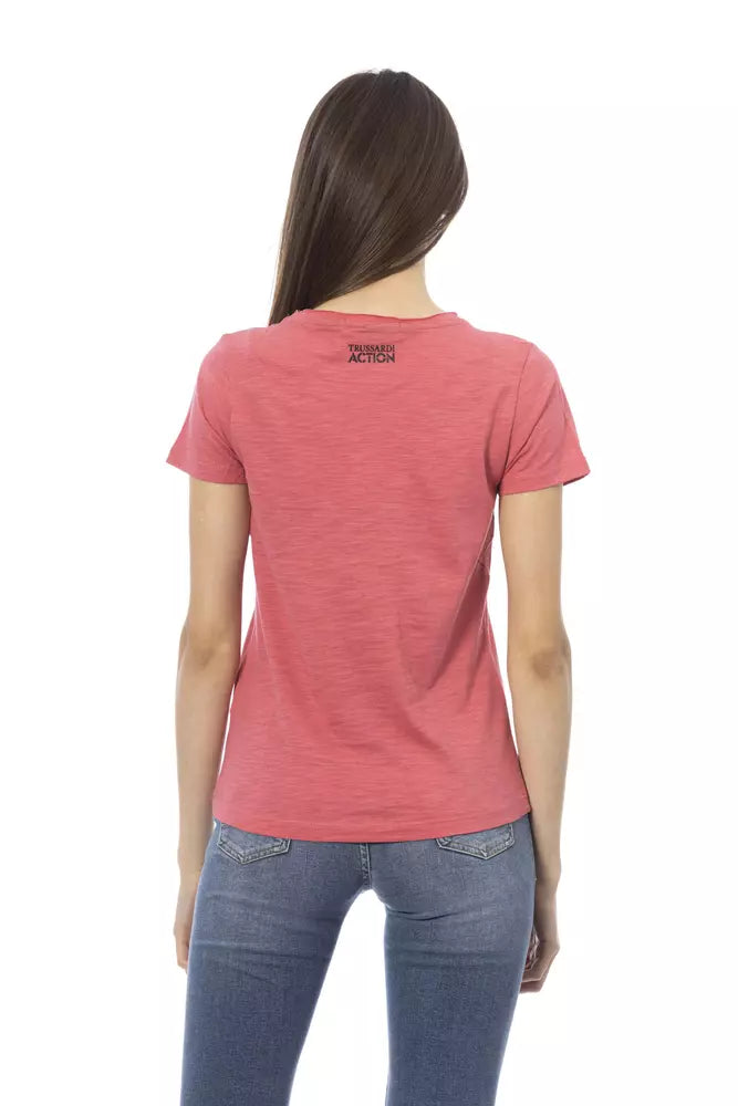 Trussardi Action T-Shirt Femme Multicolore en Coton