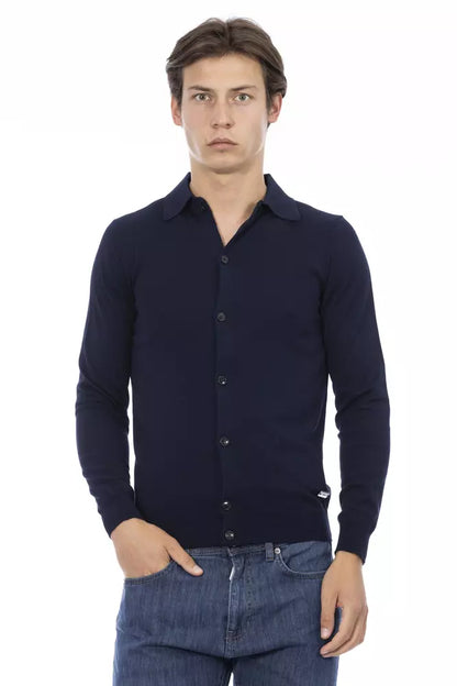 Chemise homme en coton bleu Baldinini Trend
