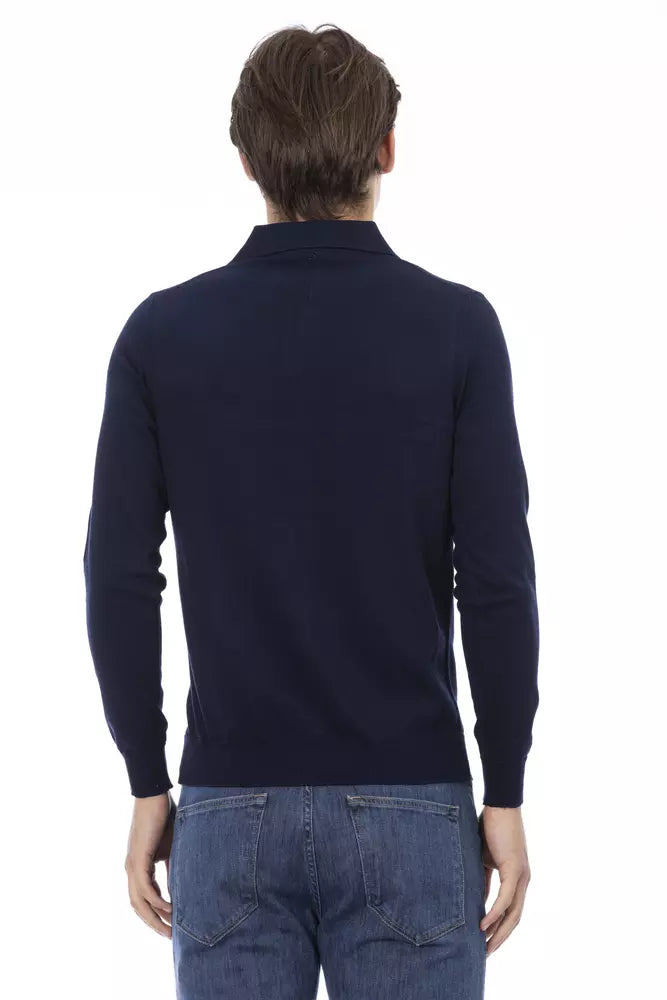 Chemise homme en coton bleu Baldinini Trend