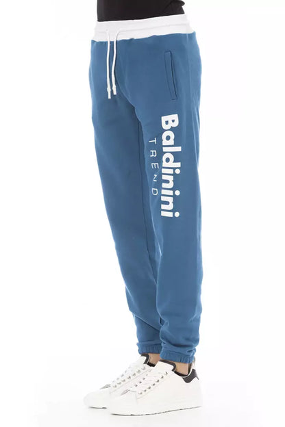 Pantalon de sport pour homme en coton bleu Baldinini Trend