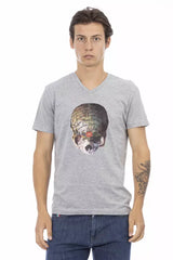 T-shirt homme en coton gris de Trussardi Action
