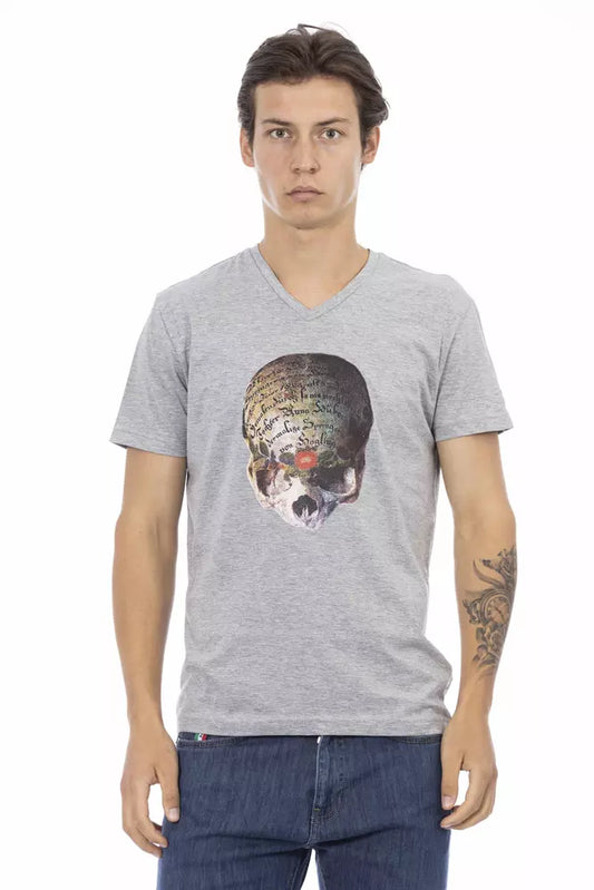T-shirt homme en coton gris de Trussardi Action